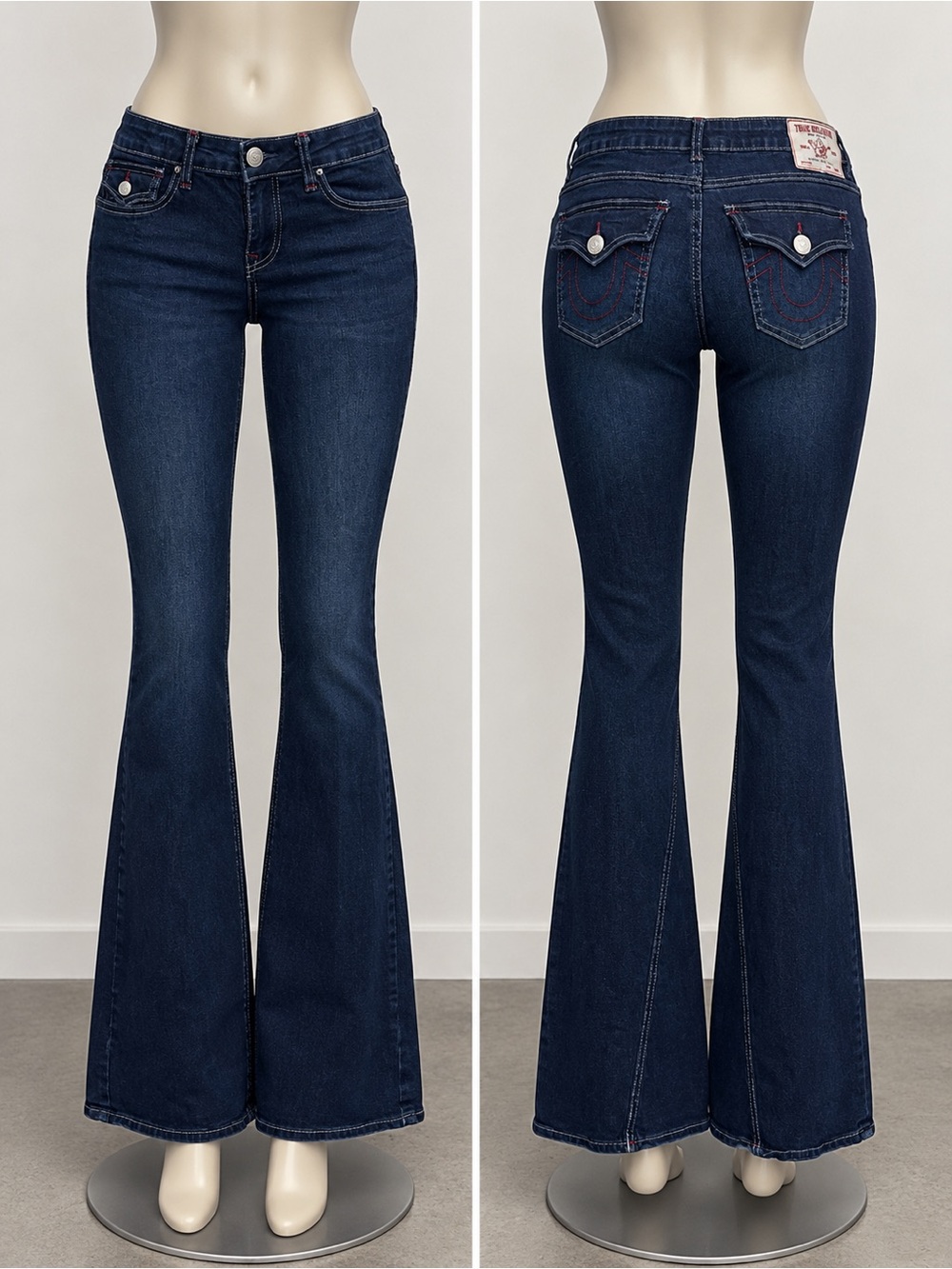 True Religion Dark Blue Flare Jeans